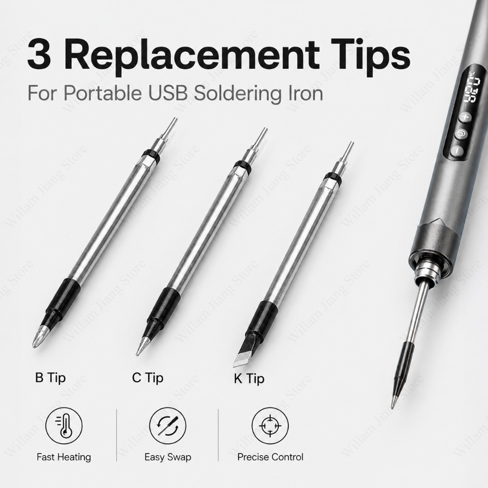 Flux Pen Electronics - Punta di ricambio USB per saldatore