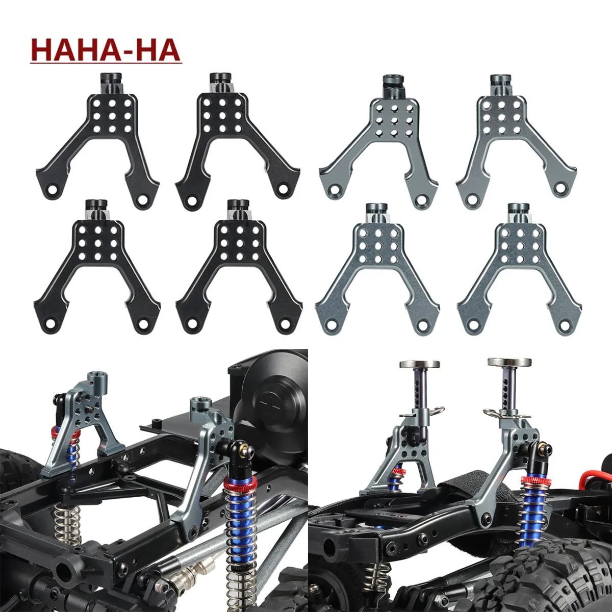 Diy Electric Car - 4 pezzi di alluminio anteriore ammortizzatore