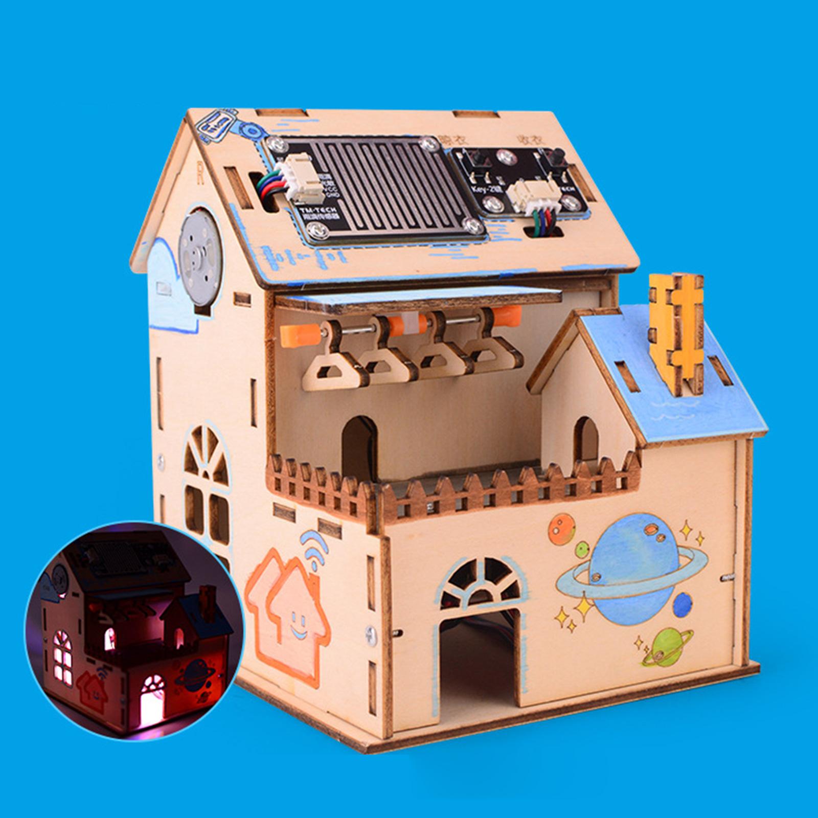 Diy Electronics Rack - Casa fai-da-te con stendibiancheria intelligente Luce