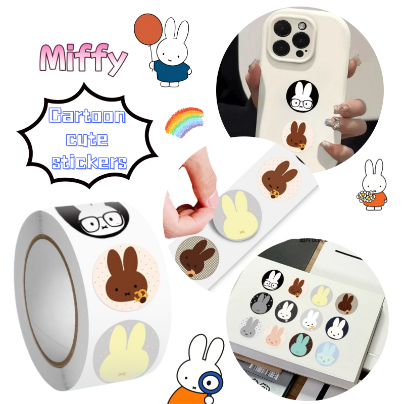Diy Q - Adesivi Miffy Rabbit Q Edition, decorazioni