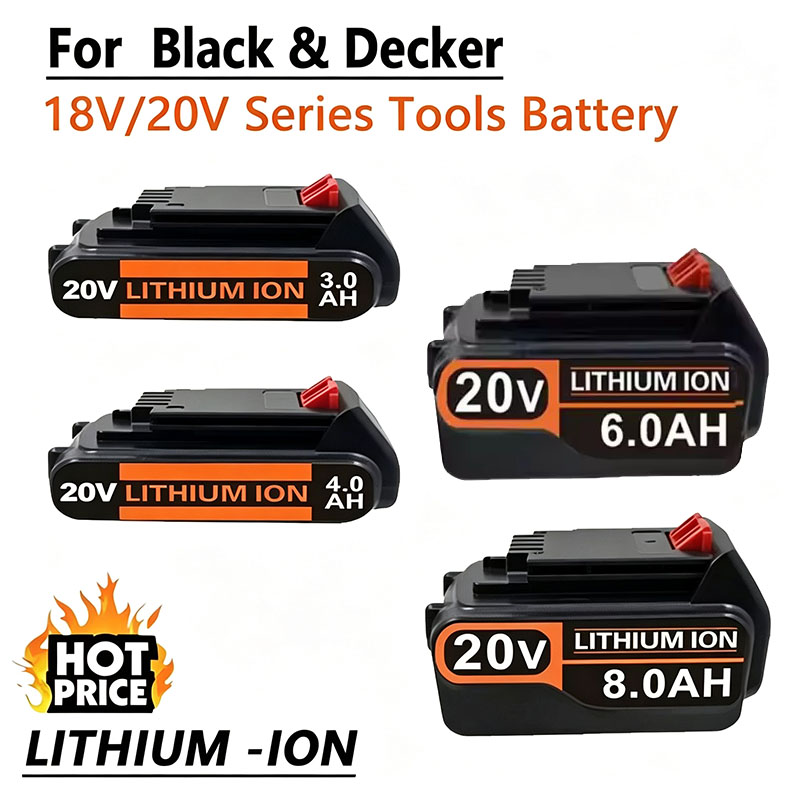 Black+Decker Tool Cordless - Batteria per utensili elettrici a batteria