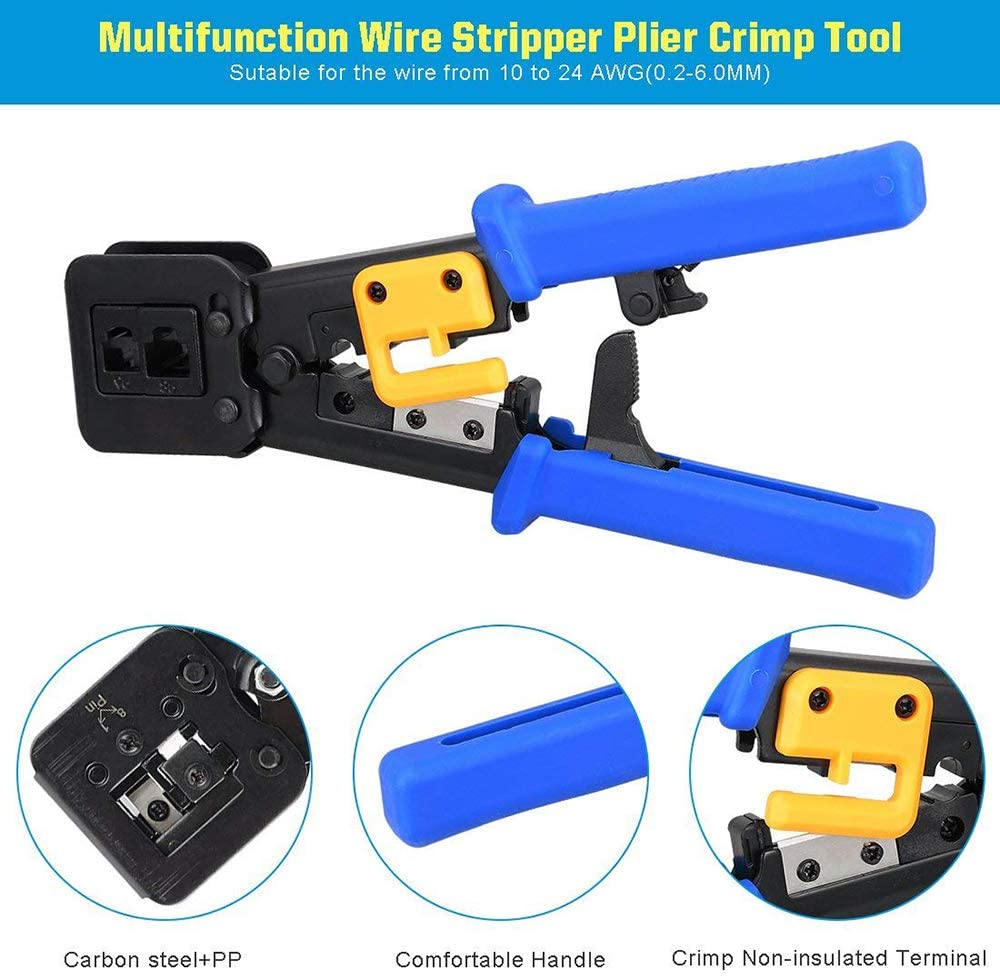 Crimpatrice ZoeRax RJ45 per co - Wire Stripper Cutter recensione e prezzo