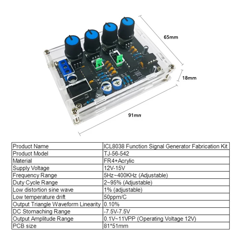 Fai da te ICL8038 generatore d - Diy Electronics For Kids recensione e prezzo