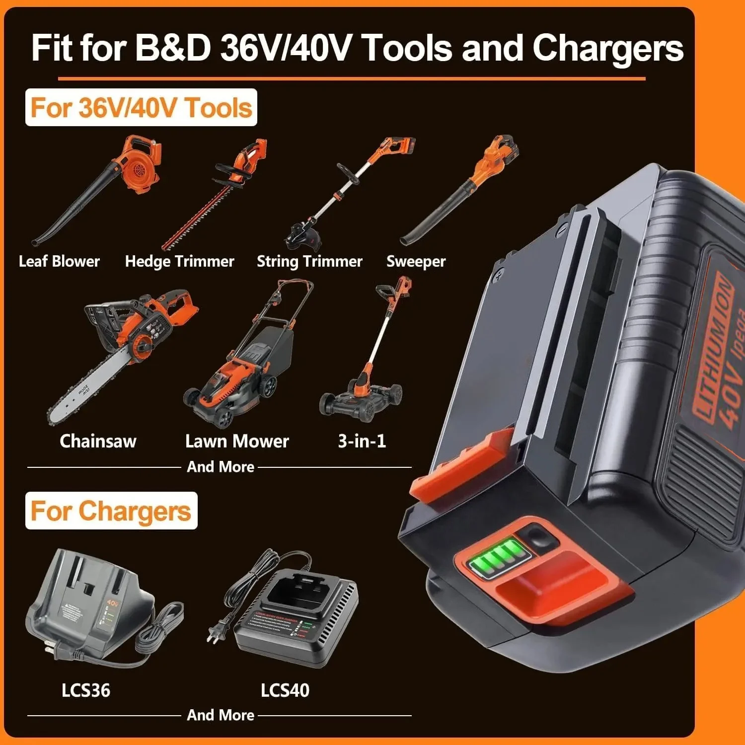 Batteria agli Ioni di Litio 40 - Black+Decker Tool Cordless recensione e prezzo