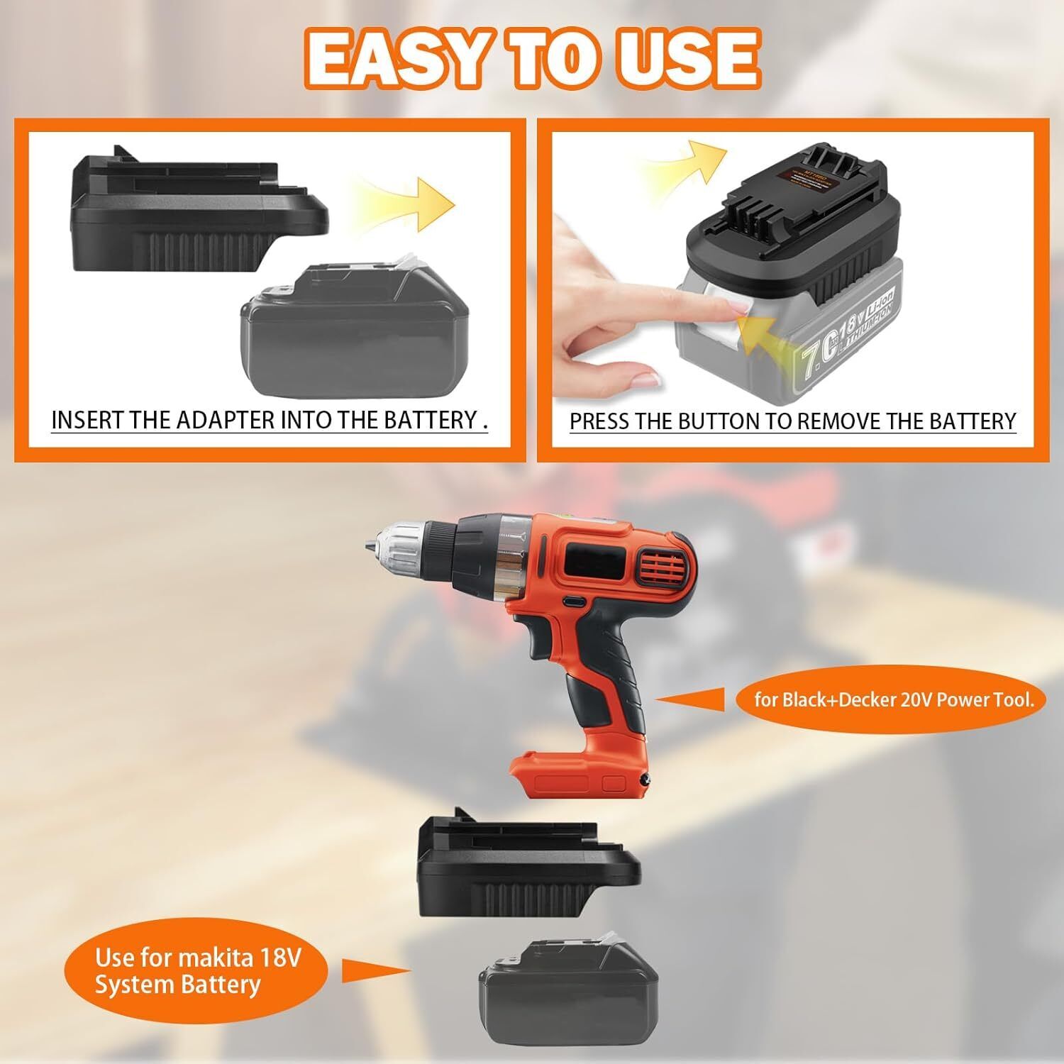 Convertitore per utensili a ba - Black+Decker Tool Cordless recensione e prezzo